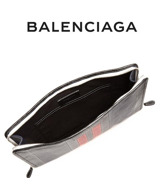 17AW【BALENCIAGA】バレンシアガ クラッチバッグ コピー BAZAR mini クラッチ/Tricolore 7120219